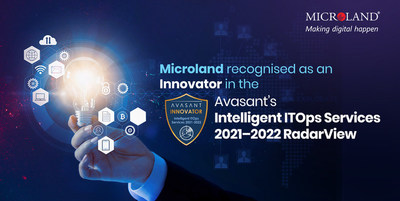 Microland recognised as an Innovator in the Avasant's Intelligent ITOps Services 2021-2022 RadarView