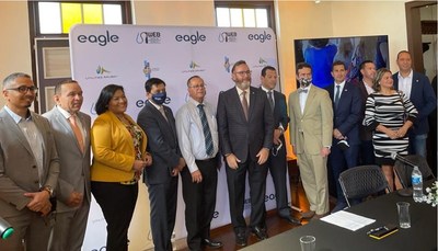 Eagle LNG, WEB Aruba and Aruba and United States Government officials at the signing ceremony.