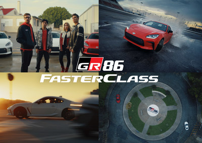 The all-new 2022 Toyota GR86 campaign “FasterClass,” kicking off today, features the next-generation sports coupe.