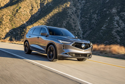 Honda overcame supply issues in 2021 to post record light truck sales of over 800,000 units, record electrified vehicles sales topping 100,000 units, and passenger car sales of nearly 500,000 units for the year. Acura finished on a high note with increased MDX inventory leading Acura SUVs to all-time best annual sales of 117,070 for the year, despite difficult supply constraints. (PRNewsfoto/American Honda Motor Co., Inc.)