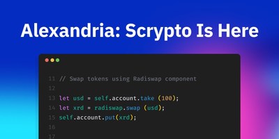 Developers can think of Alexandria as "early access" -- their chance to become Scrypto experts, help shape the development of Scrypto with their feedback, and get their own DeFi dApps ready to go to be the very first deployed to Radix at the Babylon release.